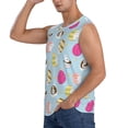 thumbnail image 3 of Fotbe Happy Easter Men's Camiseta sin Mangas Estampada para Hombres, Playera Casual para Gimnasio, Entrenamiento, Playa-XX-Large, 3 of 7