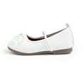thumbnail image 5 of Ccpelsie Girls Flats Dress Shoes Little Kid Princess Ballerina Flats for Birthday Party - Girls Mary Jane Shoe for Wedding School(White,8.5), 5 of 9
