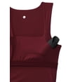 thumbnail image 5 of Sujetador deportivo CRZ YOGA Butterluxe Longline Cuello cuadrado Rojo Merlot, 5 of 5