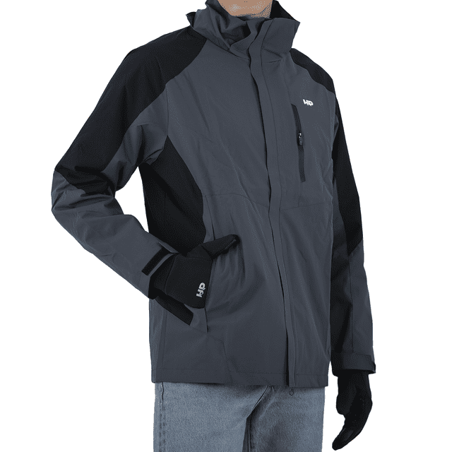 Chamarra Rompevientos Impermeable HikePath Para Hombre Color Gris Talla Mediana