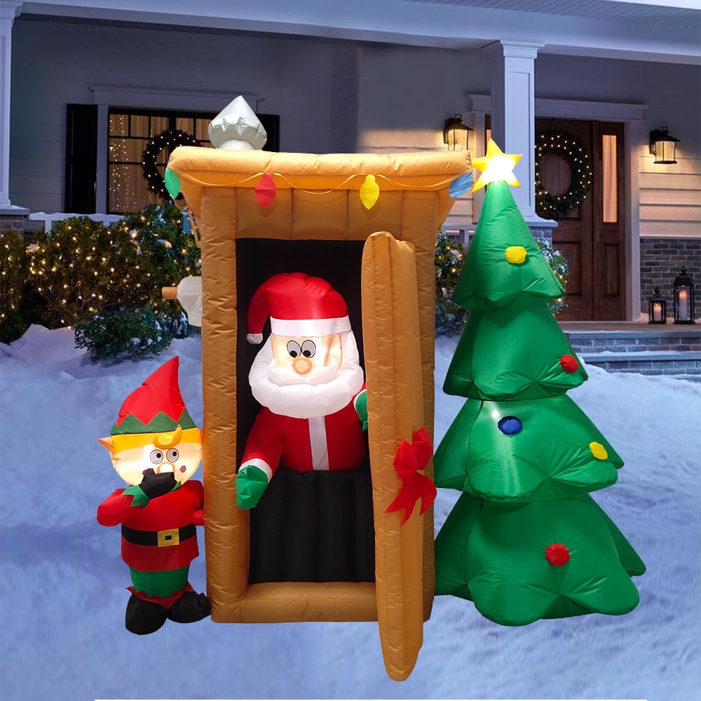 CozyBox (5ft 12ft) Large Christmas Holiday Self Inflating Inflatables