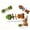 3PCS, variant on Fish Bone Cat Toys, Natural Silvervine Teething Stick Matatabi Dental Chew Toy for Kittens Boredom Relief Pet Interactive Play Toy Durable Feline Tooth Care Tool