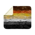 thumbnail image 4 of CafePress - Abstract Paint Splatter Gay Bear Pride Flag - Sherpa Fleece Throw Blanket 60" x 50", 4 of 5