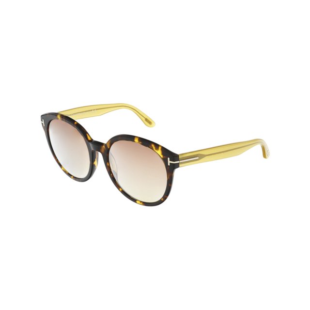 Tom Ford Femmes Dégradé Phillipa FT0503-52Z-55 Marron Lunettes de Soleil Rondes