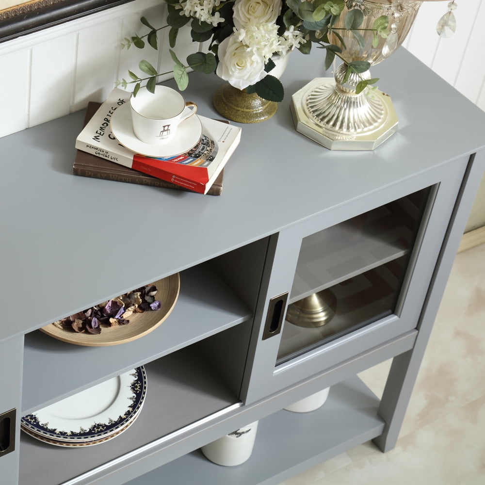 Kadyn Classical TV Stand Storage Media Console Entertainment Center, Modern Farmhouse Sliding Barn Door TV Stand, Grey Kadyn Classical TV Stand Storage Media Console Entertainment Center, Modern Farmhouse Sliding Barn Door TV Stand, Grey