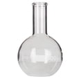 thumbnail image 2 of Flask Flat-Bottom Florence Boiling Flask, Standard Neck, 500ml capacity. Made from Borosilicate Glass. A good fit for any laboratory, science classroom, or homeschool. Pack of 12, 2 of 2