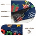 thumbnail image 6 of Rectangle Area Rugs 8 x 10 Ft, Blue Christmas Non-Slip Residential Carpet, Winter Xmas Sbowflakes Snowmans Cartoon Indoor Crawling Mats Runner Rugs for Living Room/Dining Room/Bedroom, 6 of 8