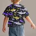 thumbnail image 4 of Chemises à Manches Courtes pour Garçons, T-Shirts Décontractés à Col Rond Imprimés pour Enfants, Hauts d'Été Confortables pour un Usage Quotidien et le Jeu, 4 of 9