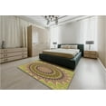thumbnail image 4 of Ahgly Company Indoor Round Patterned Sienna Brown Area Rugs, 6' Round, 4 of 6