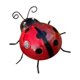 thumbnail image 5 of 4 piezas Garden Ladybug Ornamentos de pared colección de obras de arte de metal colgante, esculturas de pared Decoración de pared para porche de, 5 of 9