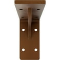 thumbnail image 3 of Ekena Millwork 2"W x 8"D x 4 1/4"H Embrey Steel Bracket, Hammered Copper, 3 of 11