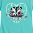 thumbnail image 3 of Disney - Ski Lift Heart - Toddler & Youth Girls Short Sleeve Graphic T-Shirt, 3 of 5
