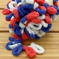 thumbnail image 3 of JubileeYarn Fun Finger Loops Yarn - Jumbo Polyester - Team Spirit Colors - 100g/Skein - Red White Blue - 3 Skeins, 3 of 7
