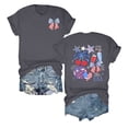 thumbnail image 5 of WERYOUNG Casual Short Sleeve Crew Neck T Shirts For Women Patriotic Graphic Tee 250th Anniversary T-Shirt Outdoor Activities Cozy Top, 5 of 5