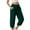 Green, variant on Mrat Capris Joggers for Women Stretchy Athletic Pants High Waisted Workout Cropped Pants Loose Casual Capris Trousers S-36 Blue L
