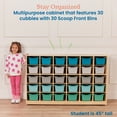 thumbnail image 4 of 30 Cubby Mobile Tray Cabinet and 30 Scoop Front Bins, 5x6, 4 of 9