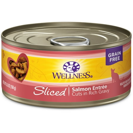 UPC: 0076344026907 | Wellness Complete Health Wet Canned Cat Food Sliced Salmon Entree 5.5oz Can (Pack of 24)