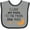 Heather and Black, variant on Inktastic I Love My Papa to the Moon and Back Boys or Girls Baby Bib