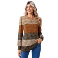 thumbnail image 3 of Zeagoo Blouses for Women Long Sleeve Spring Fall Tops Crewneck Pleated Boho Tunic Business Dressy Casual Shirts, 3 of 5