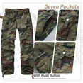 thumbnail image 3 of FEN AI Women's Cargo Pants Casual Work Travel Pants with 7 Cargo Pockets Trousers for Outdoor Hiking Fishing, 3 of 7