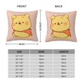 KCKTHDN Cute Pillow Cases Set of 2 Winnie The Pooh Throw Pillow Covers