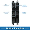 thumbnail image 3 of Interruptor de ventana eléctrica único para el lado del conductor delantero para Hyundai Creta 2017-2019 Negro, 3 of 7