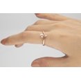 thumbnail image 5 of Gin & Grace 10k Rose Gold Genuine Pear-cut Morganite and Diamond Ring, 5 of 6