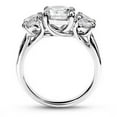thumbnail image 2 of Pompeii 1 5/8ct Three Stone Diamond Engagement Ring Solid 14K White Gold Lab Grown (FG,VS), 2 of 2