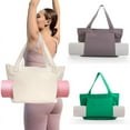 thumbnail image 2 of Nvzi Bolsa básica de lona para esterilla de yoga y pilates con bolsillo para transportarla (gris), 2 of 5
