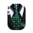thumbnail image 1 of Set de corbatas Barry.Wang Classic de seda verde esmeralda para hombre, 1 of 6