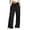 09#Black, variant on Wide Leg Sweatpants Women Baggy Cotton Joggers with Pockets Petite Low Rise Palazzo Track Pant Loose Fit Trousers Khaki M