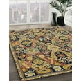 thumbnail image 3 of Ahgly Company Machine Washable Indoor Rectangle Abstract Dark Brown Area Rugs, 2' x 4', 3 of 7