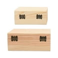 thumbnail image 4 of Dleadar Pine Wooden Jewelry Box Buckle Flip Storage Box Postcard Storage Box Dustproof Home Decor, 4 of 10