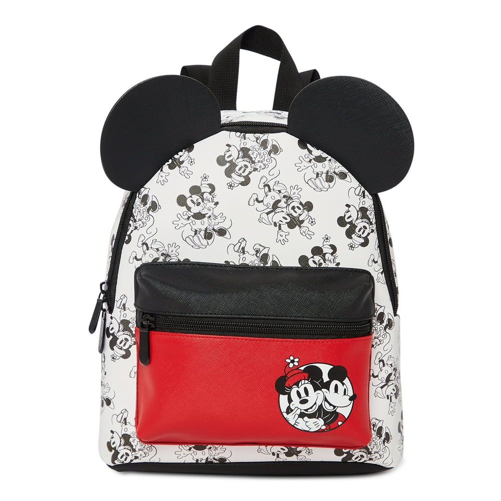 Mickey Mouse - Disney Mickey & Minnie Mouse Women's Faux Leather Black ...