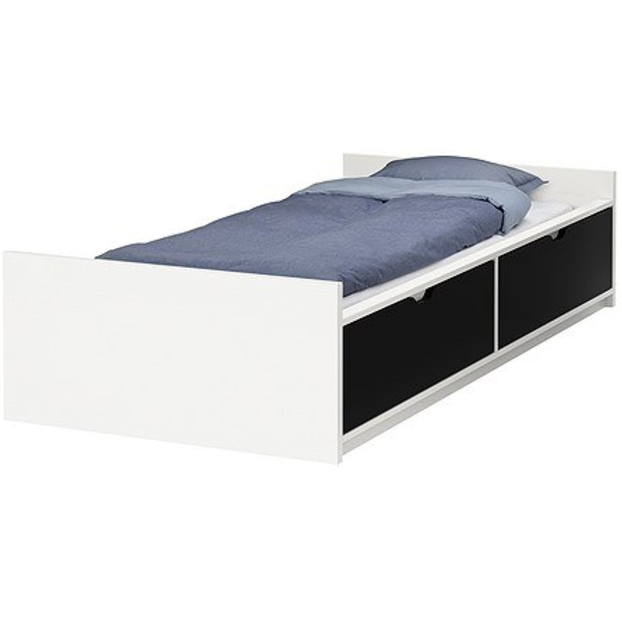 Ikea Twin Size Bed Frame W Storage Slatted Bedbase White 14382 11529 412 Walmart Com Walmart Com,Front Door And Shutter Colors For Red Brick House