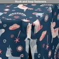 thumbnail image 4 of Animal Dog Crate Cover, Unicorn Party and Rainbows Interpretation, Easy to Use Pet Kennel Cover Small Dogs Puppies Kittens, 7 Sizes, Night Blue Multicolor, by Ambesonne, 4 of 6