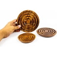 thumbnail image 2 of Ball in A Maze Puzzle Board Game Wooden (Small), 2 of 5
