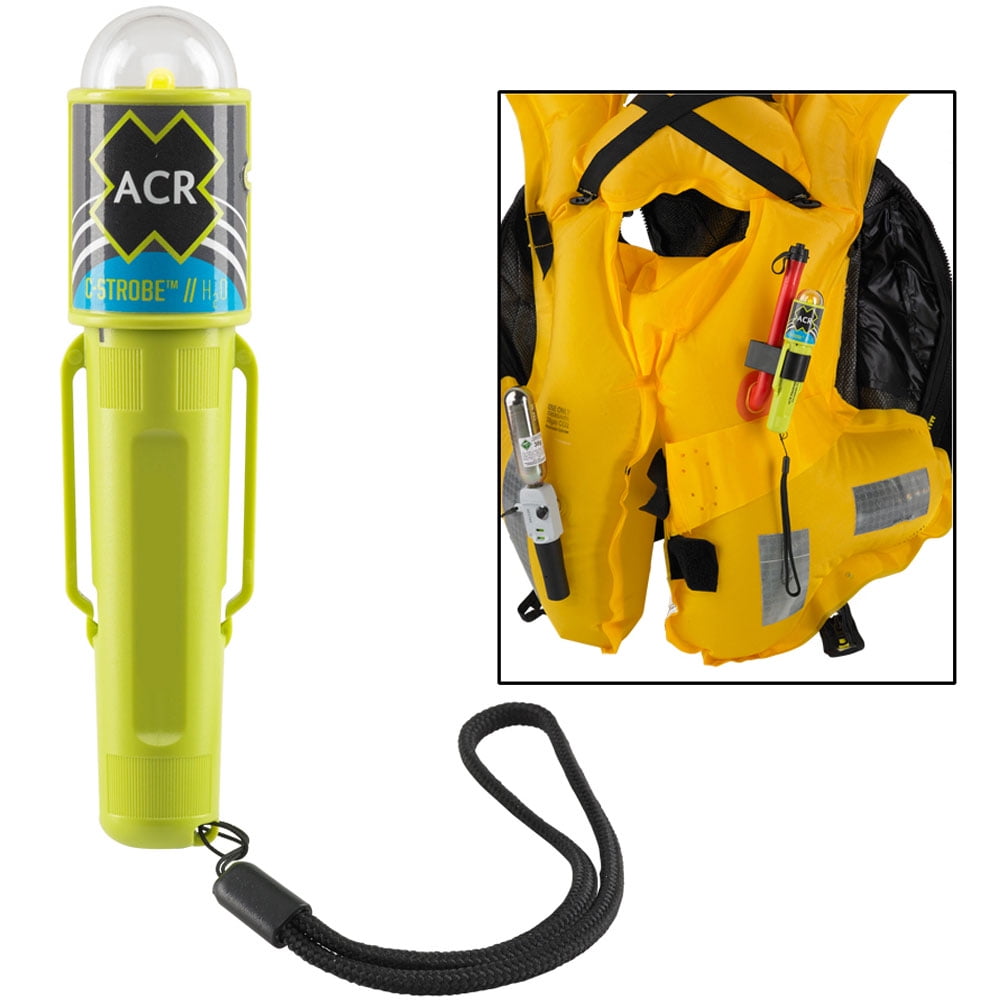 ACR CSTROBE H20, LED LIFE JACKET EMER SIGNAL W/CLIP