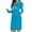 Blue, variant on Sexlip Womens Long Sleeve Midi Dress V Neck Design Soft Fabric Relaxed Silhouette for Office Wear Blue XXL
