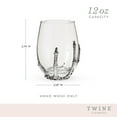 thumbnail image 3 of Twine Wine Glass with Metal Skeleton Hand, Durable Drinking Glass for Wines, Cocktails, Spirits and Mixed Drinks, Spooky Halloween Party, Gothic Decorative Glassware, Home Bar,12 oz, Set of 1, 3 of 4