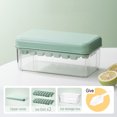 thumbnail image 3 of Bandeja de cubitos de hielo con tapa y cubo - Bandejas de hielo apilables de fácil liberación para congelador - Molde de cubitos de hielo MFZFUKR BST3022000-3, 3 of 6