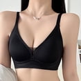 thumbnail image 4 of PNTUTB Women's Everyday Bra,Solid Color Wireless Seamless Comfort Bra Adjustable Straps Push-Up Bra with Built-in Pads, 4 of 6