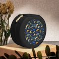 thumbnail image 6 of Naloa Undersea Animals Round Jewelry Box, Travel Jewelry Organizer, 3.9 x 3.9 x 2in Jewelry Storage Box for Women-Black, 6 of 7