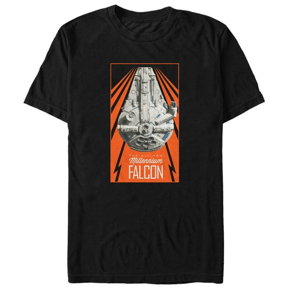 Men's Solo: A Star Wars Story All-New Millennium Falcon Graphic Tee Black 3X Large
