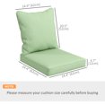 thumbnail image 3 of Outsunny Outdoor Chair Cushions with Backrest for Garden Patio, Green, 3 of 10
