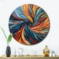 thumbnail image 2 of Designart "Symphony of Spirals III" Abstract Spirals Oversized Wall Clock, 2 of 5