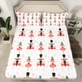 thumbnail image 2 of Homewish Dance Ballet Girl Full Size Sheets 4-Piece for Child Kids Teens,Cartoon Nutcracker Breathable Bed Sheets,Merry Christmas Xmas Lightweight Sheet Sets,Super Cozy Room Decor, 2 of 7