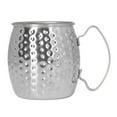 thumbnail image 1 of Exquisita taza Moscow Mule de acero inoxidable 304 de 500 ml, gran capacidad, para cócteles, bares, hoteles y restaurantes, color plateado., 1 of 14