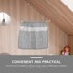 thumbnail image 5 of Miniature Dollhouse Window Curtains for Window Use 1:12 Scale Black Striped Drapes, 5 of 5