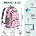 thumbnail image 5 of Paisley and Floral White Pattern Cute School Backpack Bag with Padded Back and Adjustable Shoulder Straps 16.9 X 12.6 X 5.9 Inches, 5 of 5